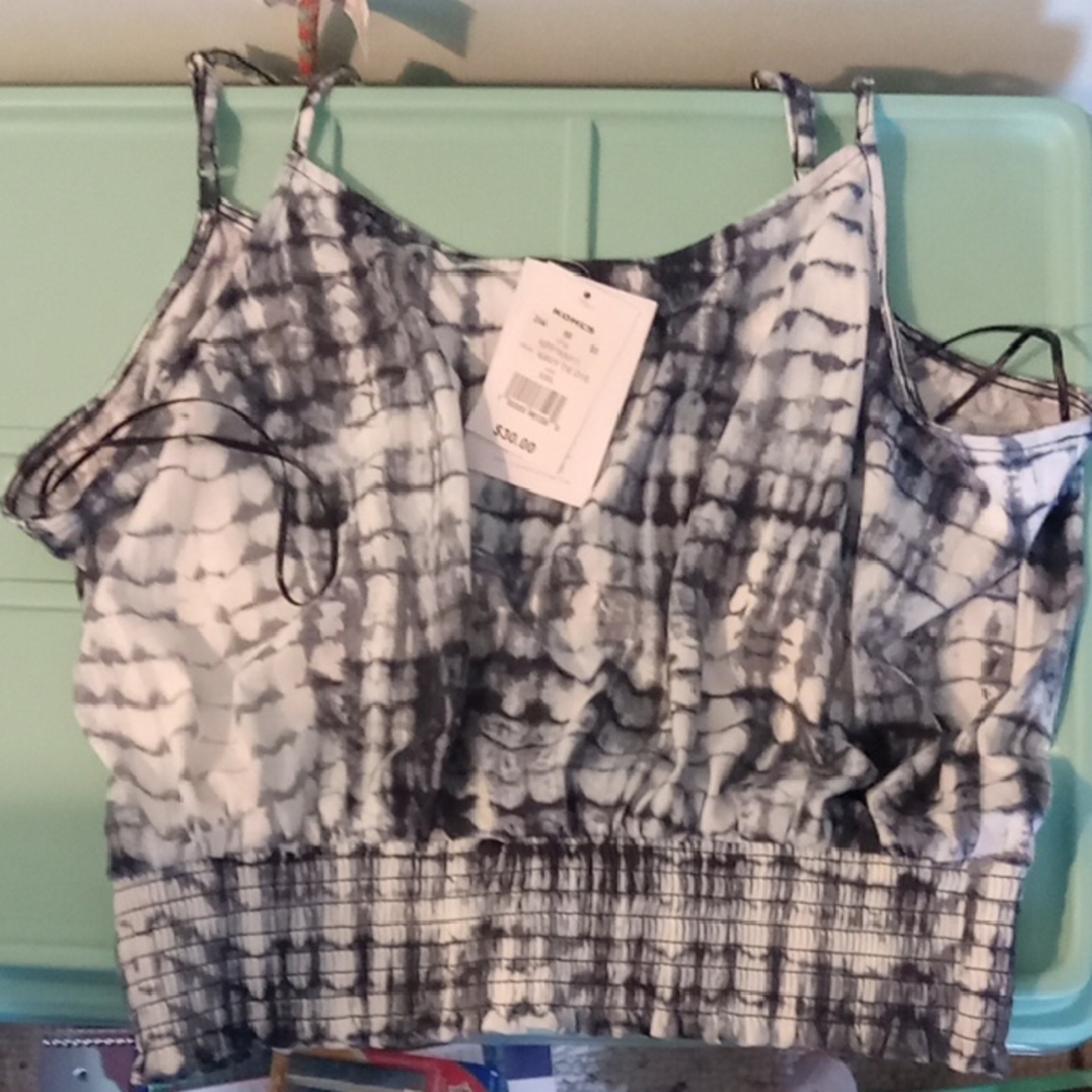 Lovefire LA Spaghetti Strap Tie Dye Crop Top Tank XXL - Picture 4 of 9
